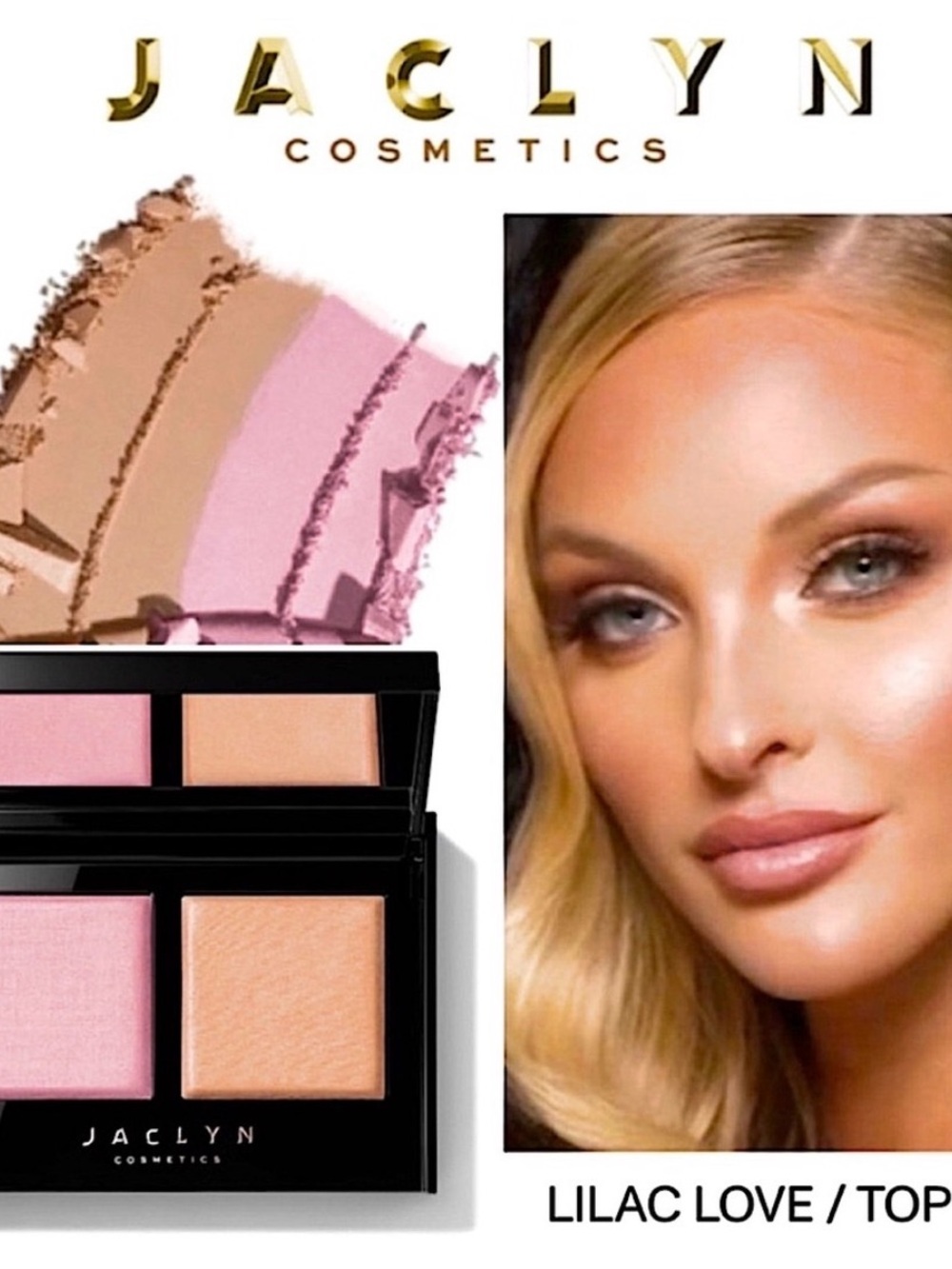 Jaclyn Cosmetics Lilac Love Blush & Highlighter Duo - Pink/Tan